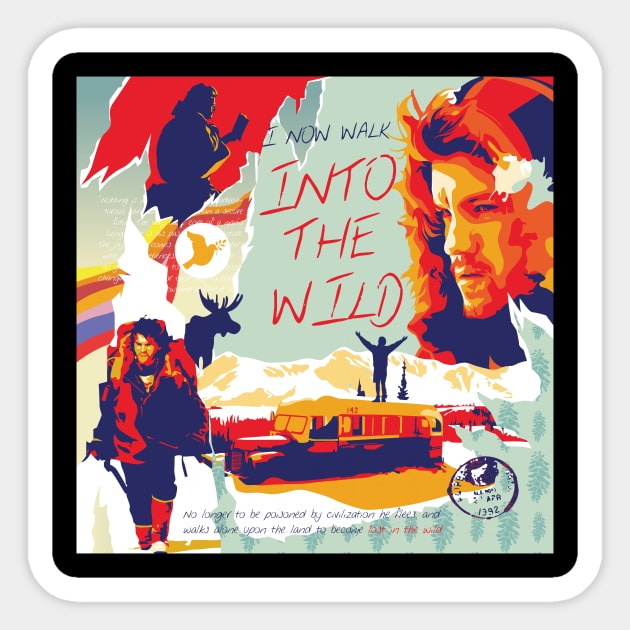 Into The Wild Sticker by difrats